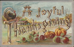 A Joyful Thanksgiving Postcard Postcard Postcard