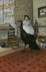 Wishing You A Happy Thanksgiving Children Postcard Postcard Postcard