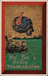 Ho! For a Jolly Thanksgiving Turkeys Postcard Postcard Postcard