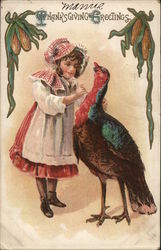 Thanksgiving Greetings Children Postcard Postcard Postcard