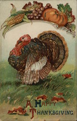 A Happy Thanksgiving Postcard