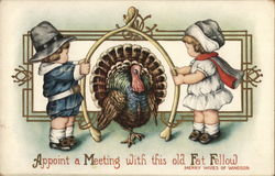 Appoint a Meeting with this old Fat Fellow Turkeys Postcard Postcard Postcard