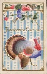 A Turkey with Floral Decoration Postcard