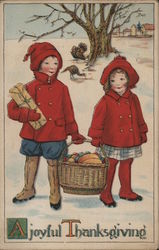 A Joyful Thanksgiving Children Postcard Postcard Postcard