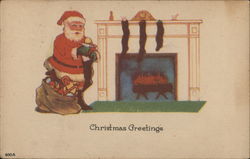 Christmas Greetings Postcard