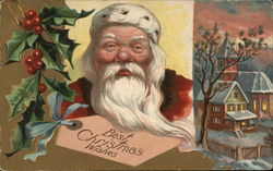 Best Christmas Wishes Santa Claus Postcard Postcard Postcard