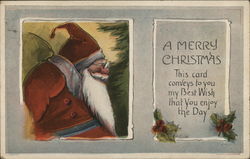 A Merry Christmas Santa Claus Postcard Postcard Postcard