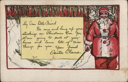 Santa's Letter Santa Claus Postcard Postcard Postcard