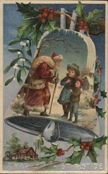 A Happy Christmastide Santa Claus Postcard Postcard Postcard