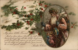 My Dear Little Friend Santa Claus Postcard Postcard Postcard