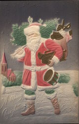 A Merry Christmas Santa Claus Postcard Postcard Postcard