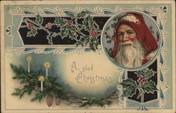 A glad Christmas Santa Claus Postcard Postcard Postcard