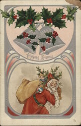 A Joyous Christmas Santa Claus Postcard Postcard Postcard