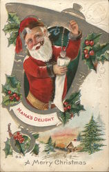 Mama' Delight Santa Claus Postcard Postcard Postcard