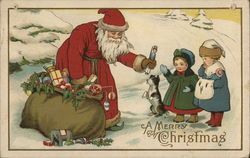 A Merry Christmas Santa Claus Postcard Postcard Postcard