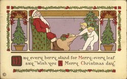 Sleeping Santa Postcard