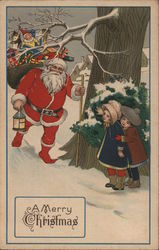 A Merry Christmas Santa Claus Postcard Postcard Postcard