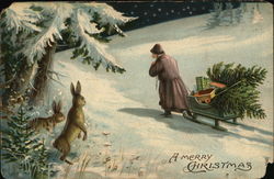 A Merry Christmas Santa Claus Postcard Postcard Postcard