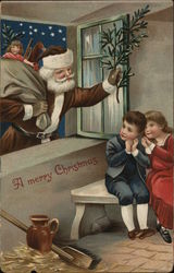 A Merry Christmas Santa Claus Postcard Postcard Postcard