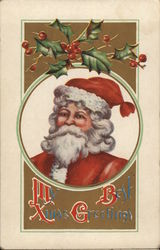 My Best Xmas Greetings Santa Claus Postcard Postcard Postcard