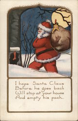 Santa and Bag of Toys Postcard