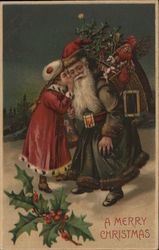 A Merry Christmas Santa Claus Postcard Postcard Postcard