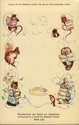 Beatrix Potter Illustrations Hold To Light Postcard Postcard