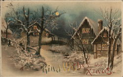 Kind Wishes for Xmas Postcard