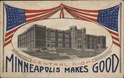 Central High Minneapolis, MN Postcard Postcard Postcard