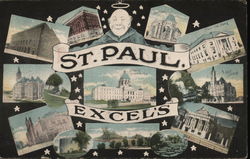 Views of St. Paul Postcard