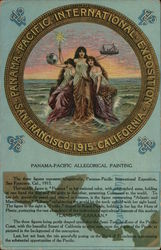 Panama-Pacific Allegorical Painting Postcard