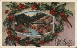 Christmas Greetings Postcard