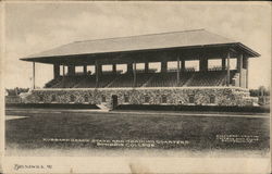 Hubbard Grand Stand and Training Quarters, Bowdoin College Postcard