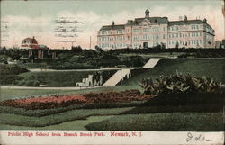 Public High School from Branch Brook Park Postcard