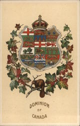 Dominion of Canada Seal State Flowers & Seals Postcard Postcard Postcard