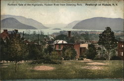 Northern Gate of the Highlands, Hudson River from Downing Park Postcard