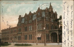 Poughkeepsie High School New York Postcard Postcard Postcard