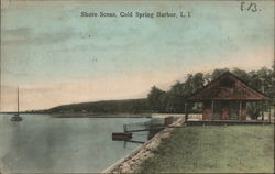 Shore Scene Cold Spring Harbor, NY Postcard Postcard Postcard