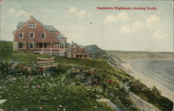 Sagamore Highlands, looking North Sagamore Beach, MA Postcard Postcard Postcard