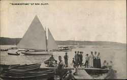 Summertime Sailing Sea Cliff, NY Postcard Postcard Postcard