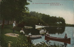 St. Charles Boat Landing in Wood River Postcard