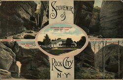 Souvenir of Rock City New York Postcard Postcard Postcard