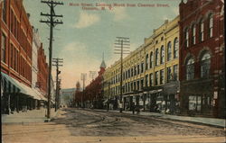 Main Street, Looking North From Chestnut Street Postcard