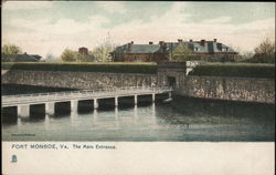 Main Entrance, Fort Monroe Postcard