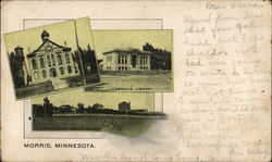 Court House and Carnegie Library Postcard