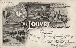 The Louvre Restaurant Postcard