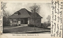 Mark Skinner Library Manchester, VT Postcard Postcard Postcard