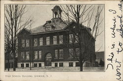 High School Building Spencer, NY Postcard Postcard Postcard