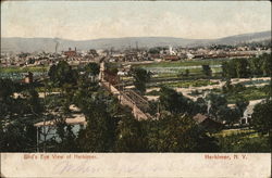 Bird's Eye View of Herkimer New York Postcard Postcard Postcard