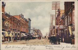 Looking Along Main Street Little Rock, AR Postcard Postcard Postcard